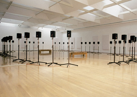 Figure 2. Janet Cardiff’s installation The Forty Part Motet.